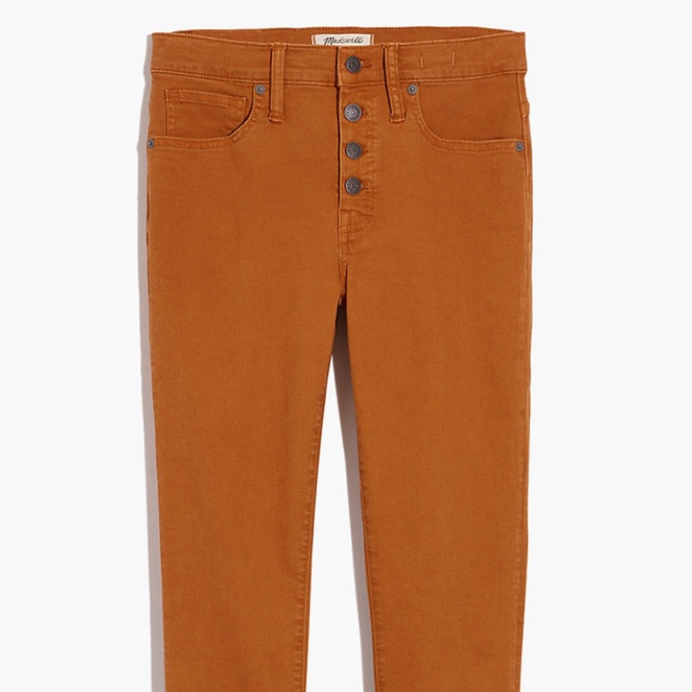 Madewell High Rise Button Front Jeans